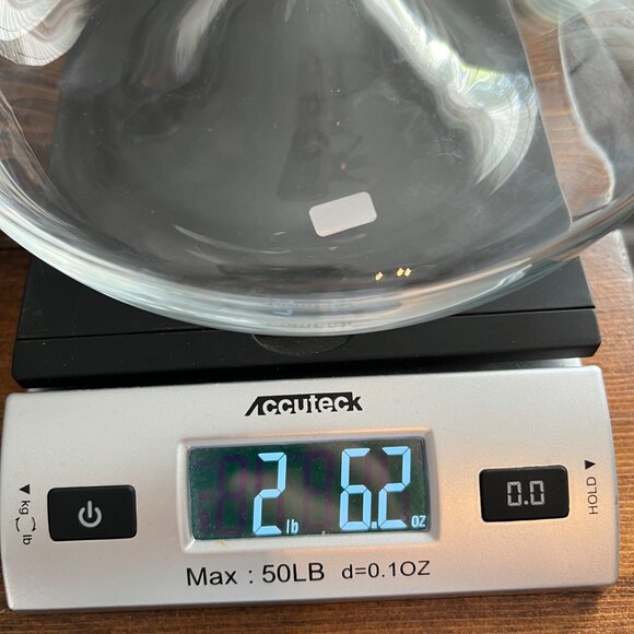 Glass Wine Decanter Carafe Vase Made In Germany Concave Bottom Wide Base - Picture 11 of 11